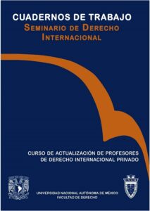 Curso de actualización de profesores de derecho internacional privado. Seminario de Derecho Internacional, Facultad de Derecho