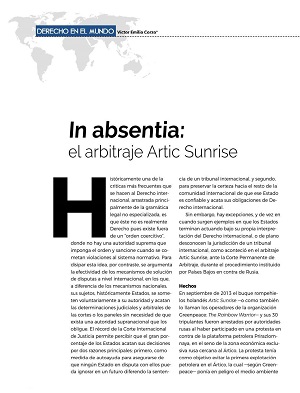 In Absienta - El arbitraje del Artic Sunrise