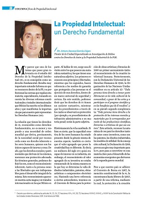 Propiedad intelectual derecho fundamental