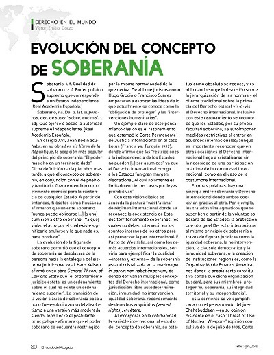 Evolución del Concepto de Soberanía