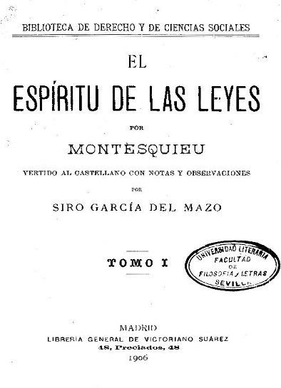 El espíritu de las leyes