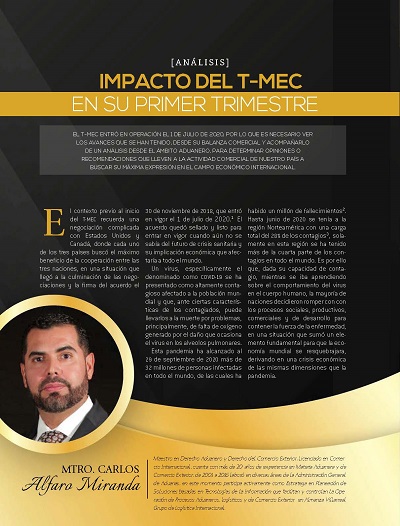 Impacto del T-MEC en su primer semestre