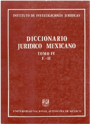 Diccionario Jurídico Mexicano - Tomo IV