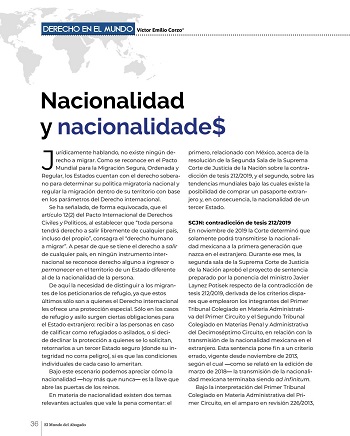 Nacionalidad y nacionalidade$