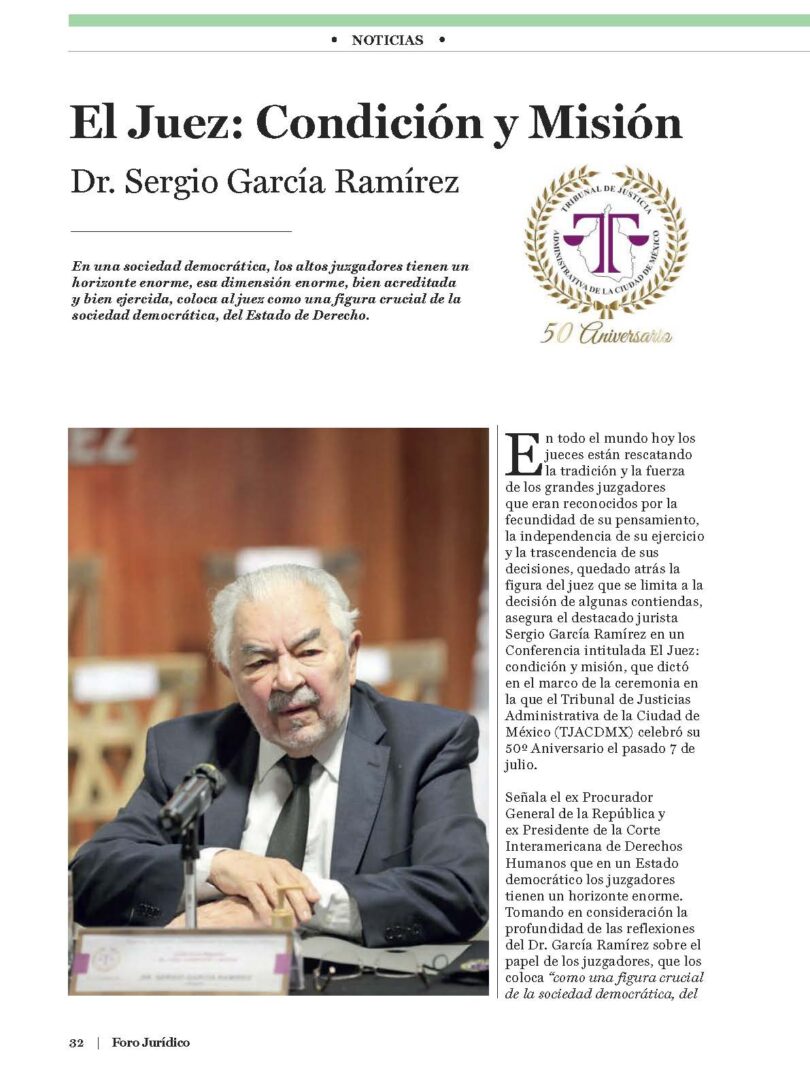 El Juez: Condición y misión