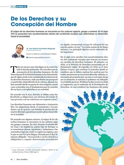 De los Derechos y su Concepción del Hombre