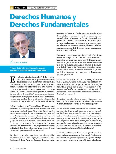 Derechos humanos y derechos fundamentales