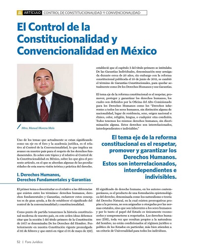 El control de la constitucionalidad y convencionalidad en México